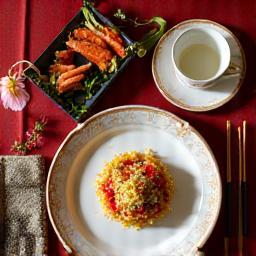 Beautifully set table for dine-in at Maison Dragon D'Or
